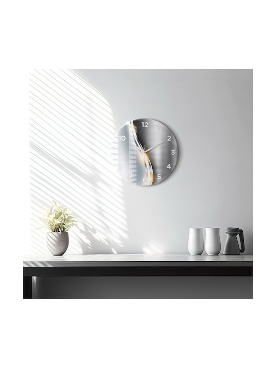Tulup Wanduhr Glas Gray Ø30cm