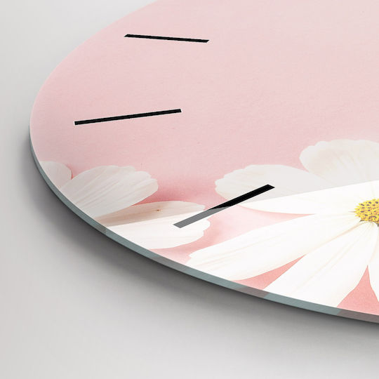 Tulup Wanduhr Glas Rosa Ø30cm