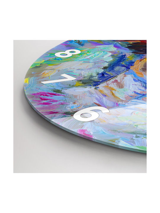 Tulup Wall Clock Glass Multicolour Ø30cm