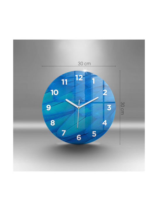 Tulup Wall Clock Glass Multicolour Ø30cm