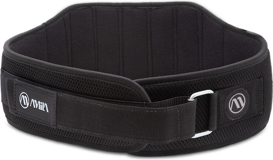 Amila Weight Lifting Belt Special Stays Support Amila M 44327-18 Black