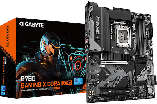 Gigabyte B760 Gaming X DDR4 GEN5 Motherboard ATX με Intel 1700 Socket