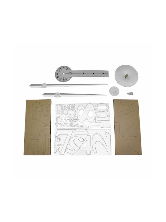 3D Creative Mirror DIY 3D Wall Clock Sticker Mirror Silver Ø120cm