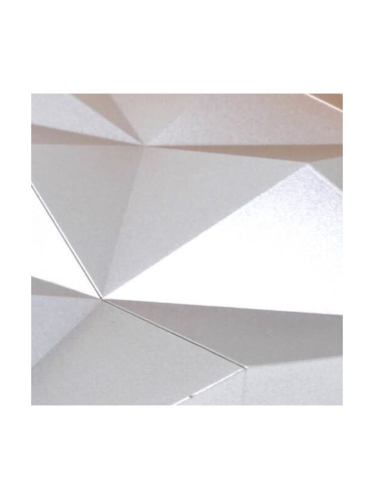 TFA Diamond Ρολόι Τοίχου Πλαστικό Γκρι Ø44.5cm