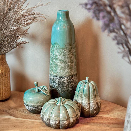 Fylliana Vază Decorativă Ceramică Fl1829 Verde 13x41cm 1buc