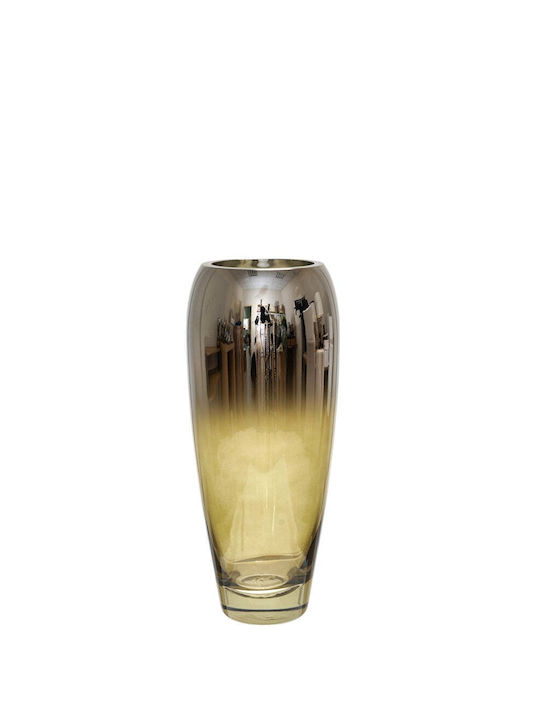 Zen Collection Decorative Vase Handmade Silver 12x12x28.7cm