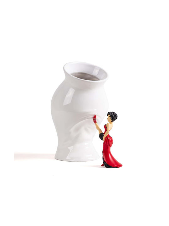 Seletti Decorative Vase White 28x17.5x28.5cm