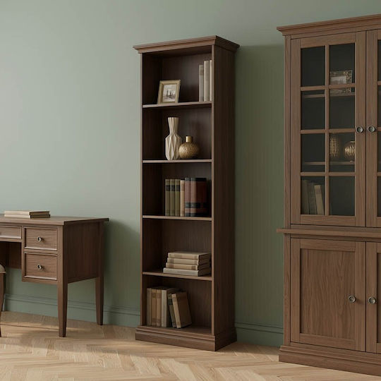 Bibliotecă Mozart Nuc 60x34.5x202.5εκ.