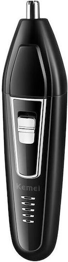Kemei KM-6558 Ξυριστική Μηχανή Προσώπου Απλές Μπαταρίες / Επαναφορτιζόμενη
