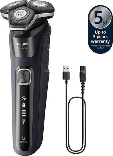 Philips Series 5000 S5898/35 Περιστρεφόμενη Ξυριστική Μηχανή Προσώπου Επαναφορτιζόμενη