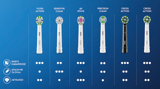 Oral-B Precision Clean CleanMaximiser Electric Toothbrush Replacement Heads Value Pack 4pcs
