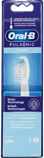 Oral-B Pulsonic Clean Electric Toothbrush Replacement Heads 299783 2pcs