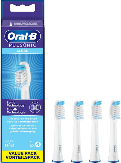 Oral-B Pulsonic Clean Electric Toothbrush Replacement Heads Value Pack 852544 4pcs