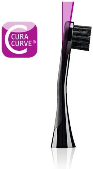 Curaprox Hydrosonic Black Is White Carbon Replacement Heads for Black 2pcs