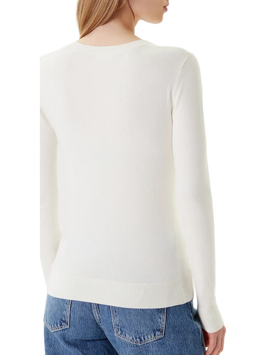 Damen Langarm Pullover Ecru