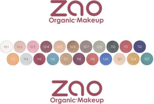 Zao Organic Makeup Pearly Eyeshadow Refill Σκιά Ματιών Matte σε Στερεή Μορφή με Καφέ Χρώμα 3gr