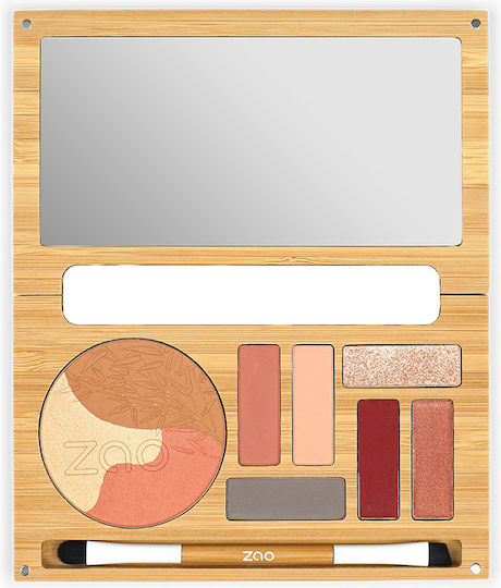 Zao Organic Makeup Pearly Eye Shadow in Solid Form 102 Pink Beige 1.3gr
