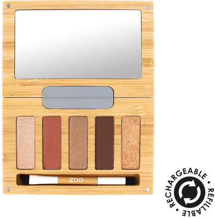 Zao Organic Makeup Pearly Eye Shadow in Solid Form 102 Pink Beige 1.3gr