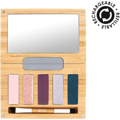 Zao Organic Makeup Pearly Eye Shadow in Solid Form 102 Pink Beige 1.3gr