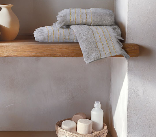 Nef-Nef Homeware Σετ 3τμχ Quantro Γκρί Βάρους 500gr/m²