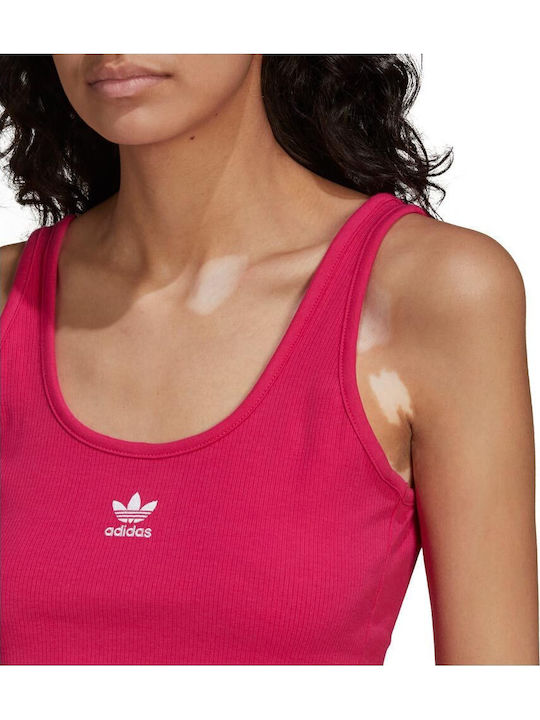 Adicolor Essentials Women's Athletic Crop Top Sleeveless Burgundy