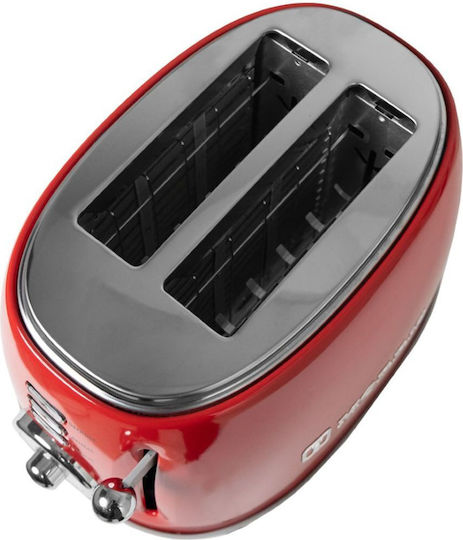 Morris Toaster 2 Slots 850W Red