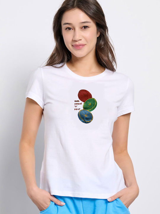 Γυναικείο Αθλητικό T-shirt Λευκό