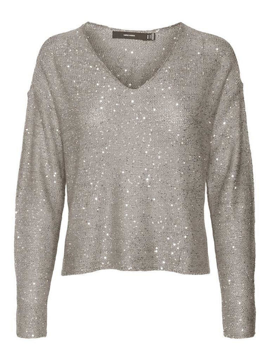 Women's Long Sleeve Sweater with V Neckline Griffin