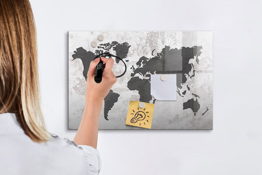 Tulup Магнитен Дъска за маркери Окачване 60x40см