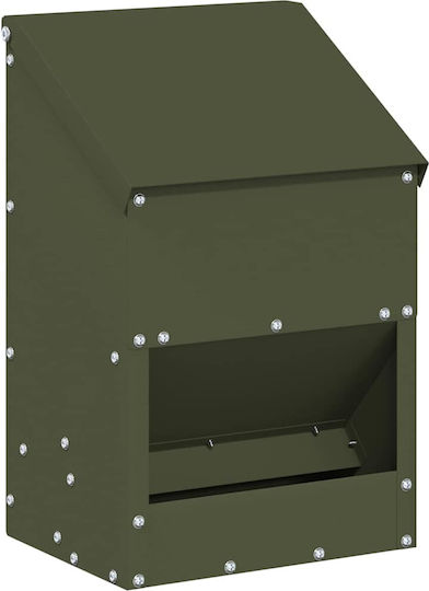 Vidaxl Ταΐστρα Κοτόπουλων Ελιά Πράσινη 21 X 16 X 33 Εκ