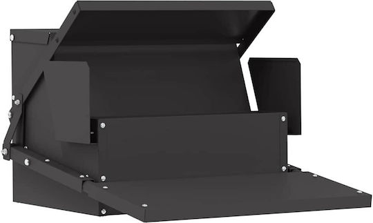Vidaxl Chicken Feeder Pedal Black 50 x 40 x 29 cm