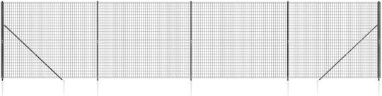vidaXL Plasă de sârmă Galvanizat cu Îmbrăcăminte din PVC Module Gri 1.4x10m