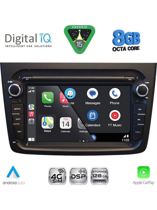 Digital IQ Автомобилна Аудио Система (Блутут/USB/WiFi/GPS/Apple-Carplay/Android-Auto)