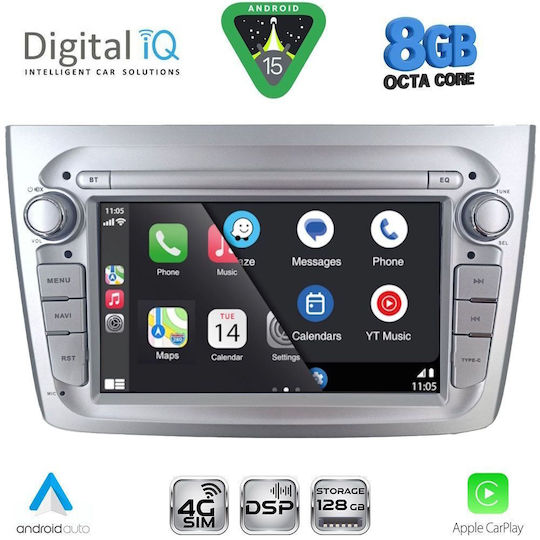 Digital IQ Car Audio System for Alfa Romeo Mito 2008-2018 (Bluetooth/USB/WiFi/GPS/Apple-Carplay/Android-Auto)