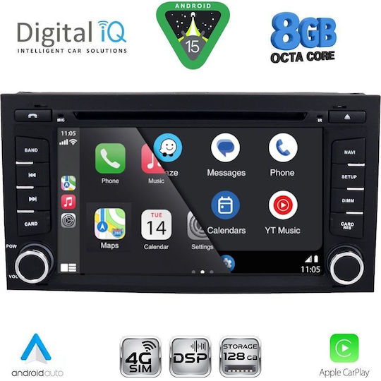 Digital IQ Ηχοσύστημα Αυτοκινήτου για Seat Leon / Ibiza 2015-2017 (Bluetooth/USB/WiFi/GPS/Apple-Carplay/Android-Auto)