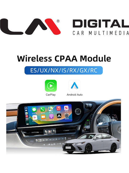 LM Digital Car Audio System for Lexus ES UX NX RX 2018 2023 Bluetooth USB Wi-Fi GPS Apple CarPlay Android Auto with 8 Inch Touch Screen