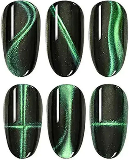 Magnet Unghii Cat Eye Effect Pentagram Magnet Cat Eye
