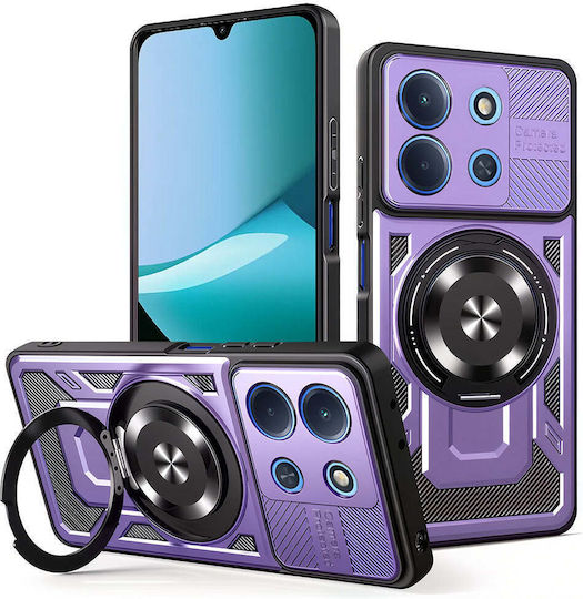 Techsuit Ruggedcam Umschlag Rückseite Silikon Lila (Redmi 15C 4G)
