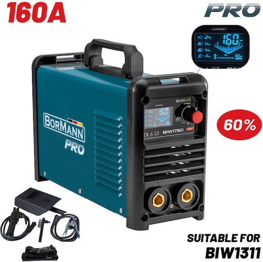 Bormann Pro Welding Machine Inverter TIG / MMA with Maximum Welding Current 160A and Duty Cycle 60%