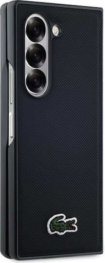 Iconic Petit Pique Woven Logo Back Cover Plastic Black (Galaxy Z Fold6)