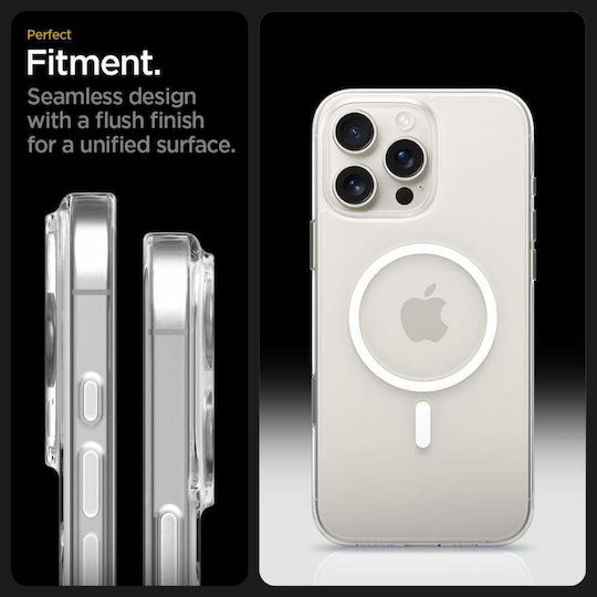 Spigen Thin Fit T Back Cover Plastic / Silicone 1.55mm Clear White (iPhone 16 Pro)