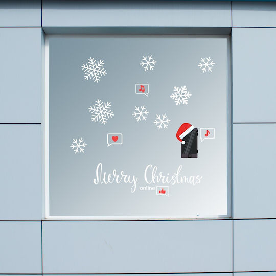 Vitrină de Crăciun Merry Christmas On Line 100x55cm