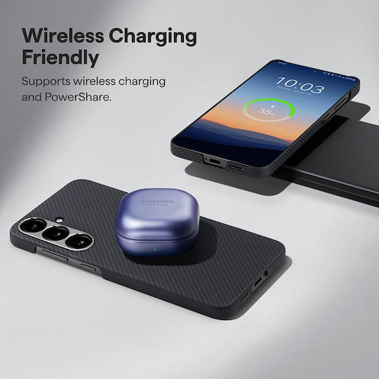 Techsuit Back Cover Aramid Fiber Μαύρο (Honor Magic7 Pro)