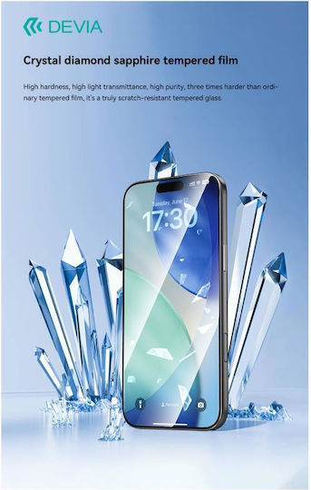 Devia Premium Glass Screen Protector Applicator Included Van Series Crystal Diamond Iphone 17