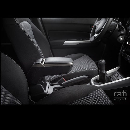 Rati Armster Car PU Armrest Universal Silver