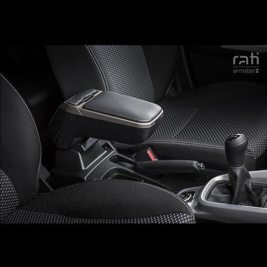 Rati Armster Τεμπέλης Αυτοκινήτου από Δερματίνη Universal Ford Ka Ασημί Χρώμα