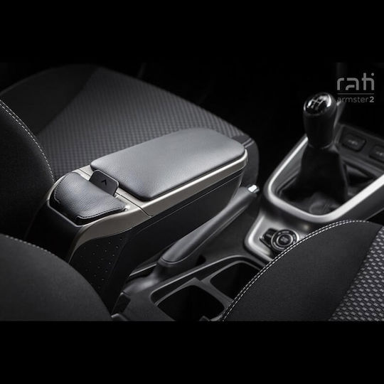 Rati Armster Τεμπέλης Αυτοκινήτου από Δερματίνη Universal Opel Vectra Ασημί Χρώμα