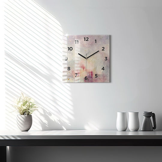 Tulup Leise Wanduhr Glas Mehrfarbig Ø30cm