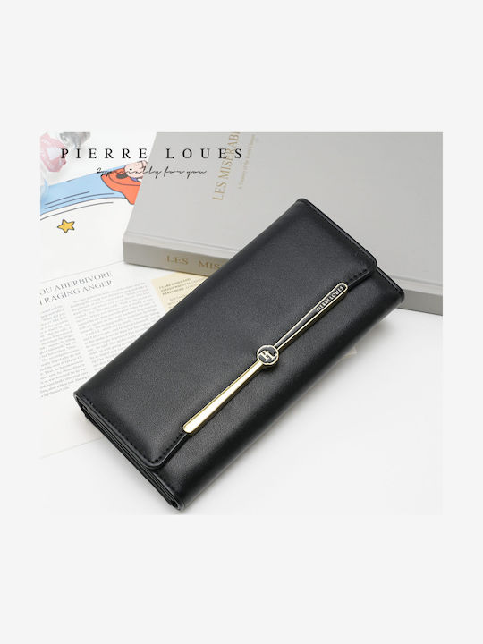 Large Fabric Women's Wallet Classic Black
