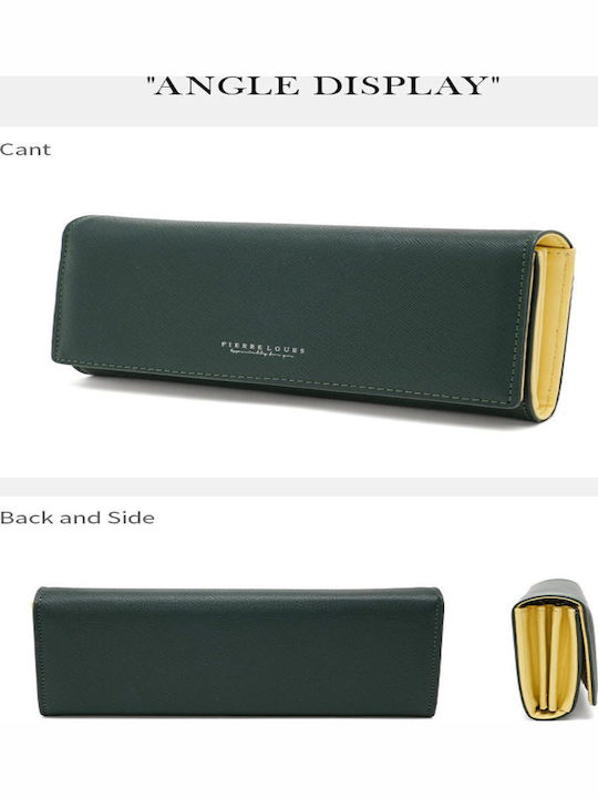 Large Fabric Women's Wallet Classic Green